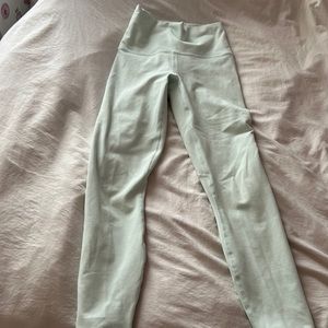 light mint fabletics leggings women’s XS